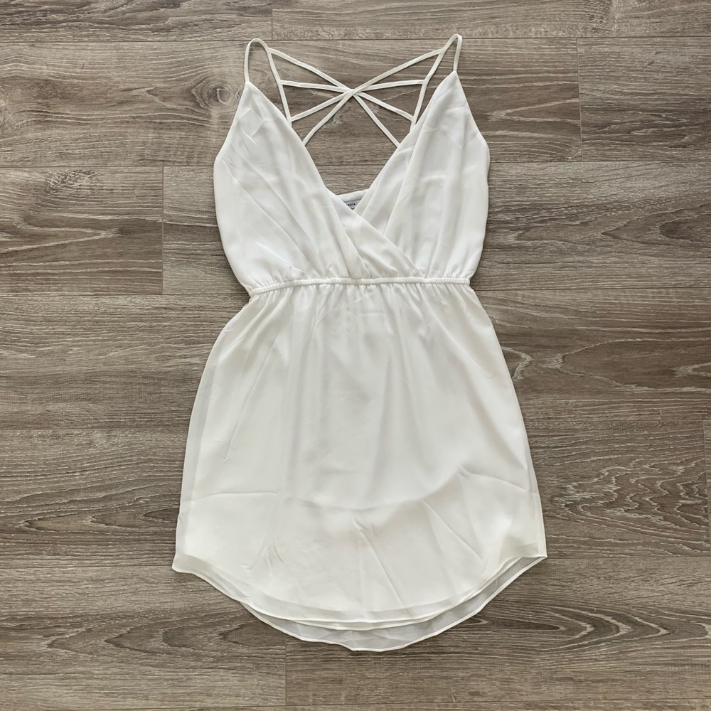 Naked Zebra White Mini Dress